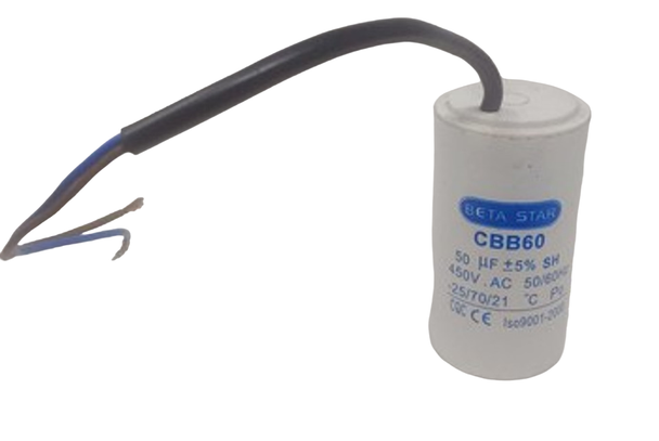 PLUCKING MACHINE CAPACITOR 450V 50UF CBB60 BETA STAR  MOTOR RUNNING