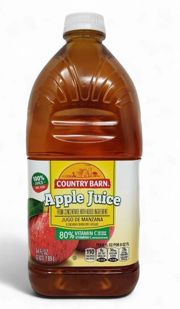COUNTRY BARN APPLE JUICE 64fl 2qt 1.89l