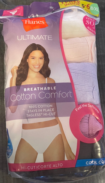 Women Underwear Hanes Ultimate Cotton Breathable 6pack