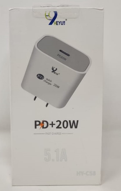 CHARGER USB-C TYPE-C ADAPTOR HEYU HY-C58 PD+20W