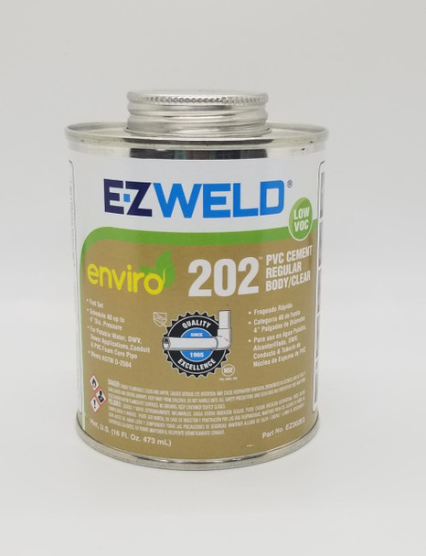 PVC PASTE CEMENT 1PT E-Z WELD 16OZ/473ML REGULAR