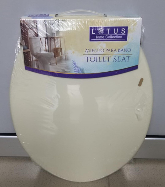TOILET SEAT PLASTIC LOTUS CREAM 93751