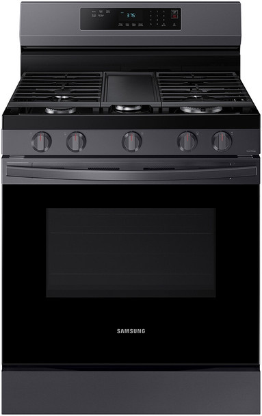 STOVE 5 BURNER SAMSUNG NX60A6311SG BLACK STAINLESS STEEL WITH PLATE-GRIDDLE