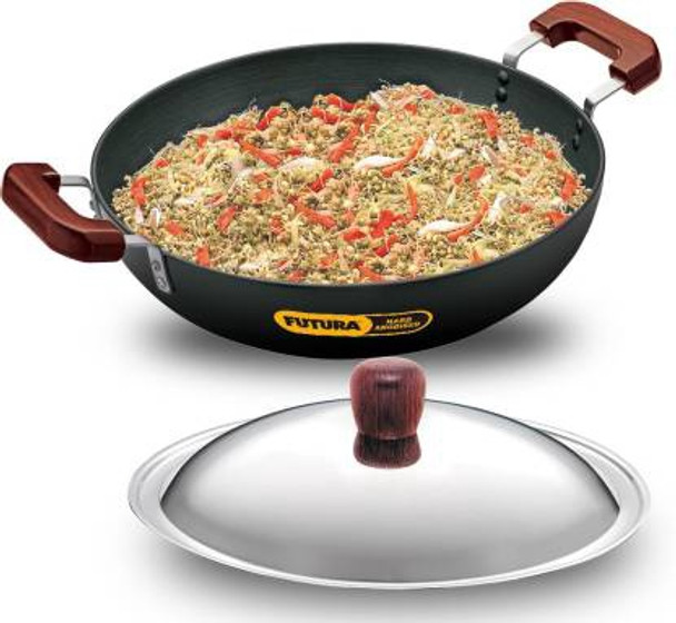 DEEP DRY PAN HAWKINS FUTURA AD75S L72 7.5L 36CM HARD ANODISED WITH LID