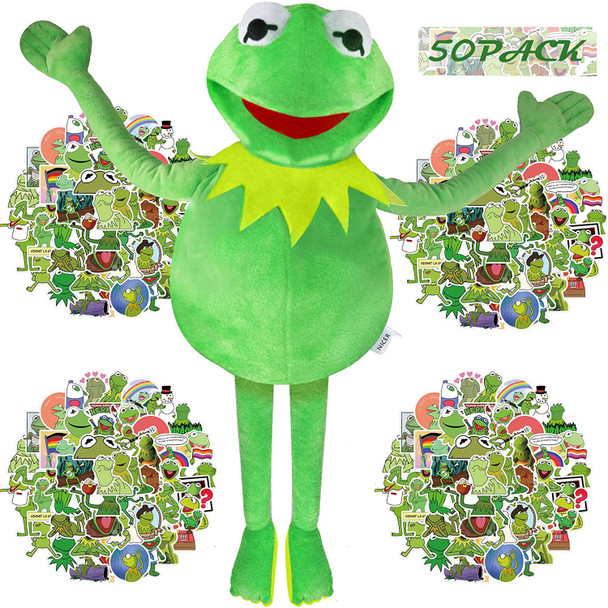 Toy Puppet Kermit Frog The Muppet Show 50pc sticker 24 inches