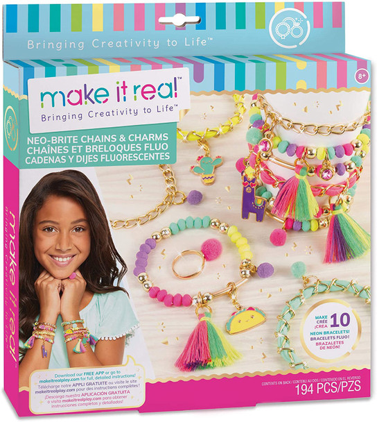 Toy Bracelet Making Kit Neo Brite make it real
