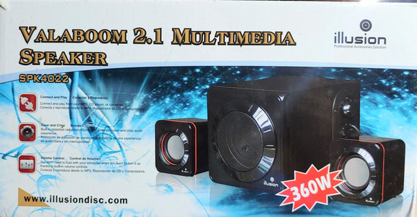 COMPUTER SPEAKER 3PCS 4022 ILLUSION VALABOOM