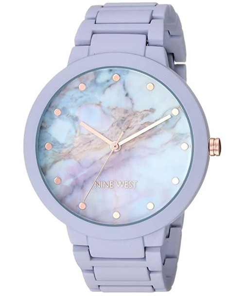 Watch Nine West Women's Rubberized Bracelet Lavender 2274MALV