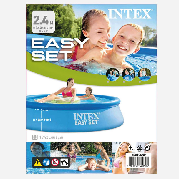 POOL INTEX 28106NP 8' X 24" 2.4M