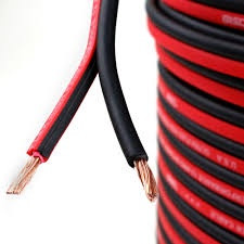 SPEAKER WIRE 12G ROLL CABLE 12-50 BLK AUDIO PIPE BLACK AND RED SOLD PER ROLL OF 50FT