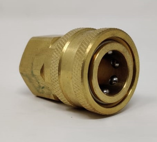 PRESSURE WASHER COUPLER BRASS 3/8" QUICK RELEASE TO TREAD