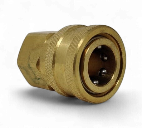 PRESSURE WASHER COUPLER BRASS 3/8" QUICK RELEASE TO TREAD