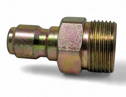 PRESSURE WASHER COUPLER BRASS 3/8" X 22mm QUICK RELEASE TO TREAD