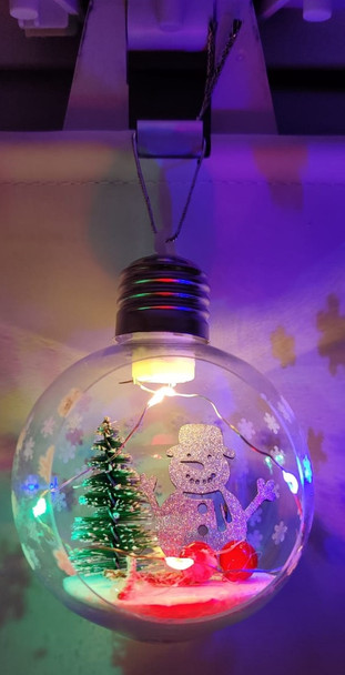 Christmas Decorations Ball LED Lighted Clear Battery CB29