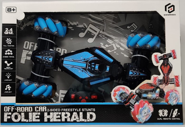 Toy Folie Herald Off-Road Car 2-Sided Freestyle Stunts 2.4GHZ Remote Control S320