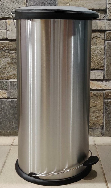 BIN STAINLESS STEEL STEP PRESS TYPE KITCHEN DETAILS 30L 4250-30L TRASH CAN