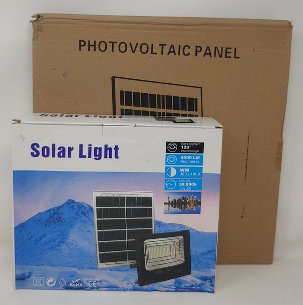 LAMP LED SOLAR FLOOD 200W WITH SOLAR PANEL