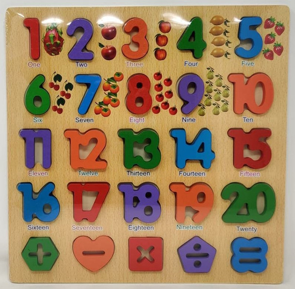 Toy 123 Wood Board Puzzle YX30