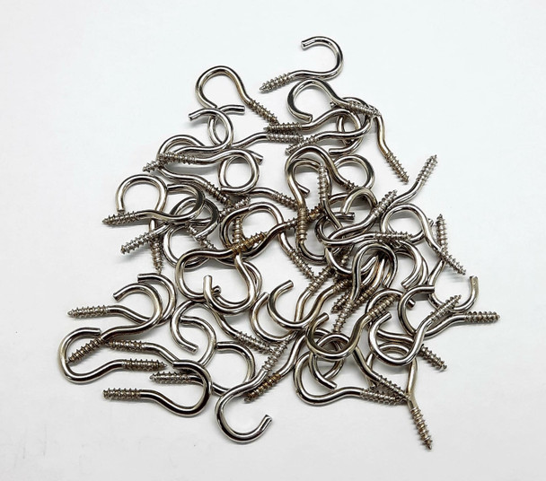HOOK CUP 1/2" CURTAIN CHROME