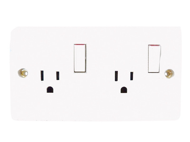 SWITCH SOCKET OUTLET DUPLEX 15AMPS DOUBLE CXE7047 CRONEXRABO