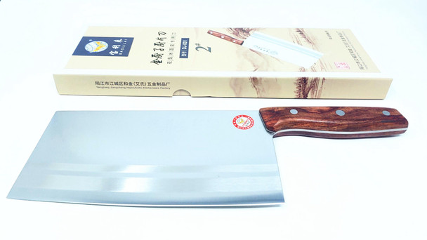 KNIFE KITCHEN CHOPPER BAOLILAI DJ-031 #2 WOOD HANDLE