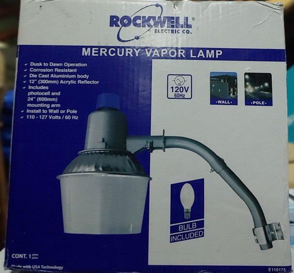 LAMP MERCURY VAPOUR ROCKWELL 175W 110 E110175