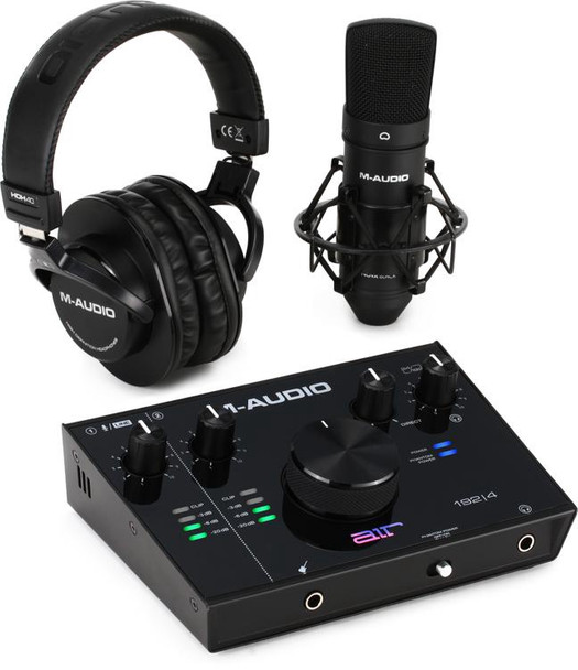 VOCAL STUDIO M-AUDIO AIR 192X4SPRO MIC, MIXER AND HEADPHONE 