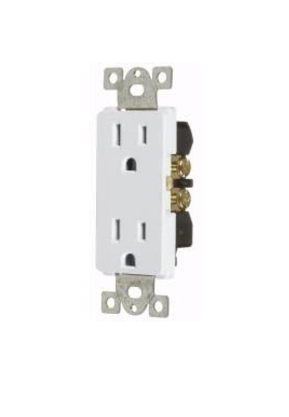 POINT DUPLEX OUTLET VISTA DECORA 15A WHITE 5635 45111