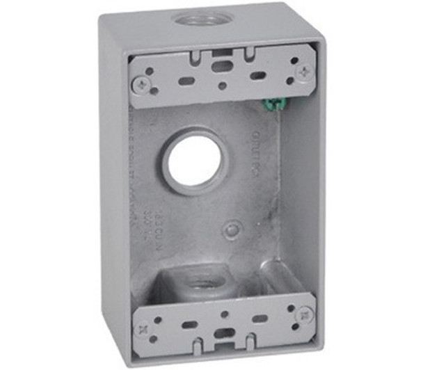 WEATHERPROOF OUTLET BOX GREY VISTA 5570 #FSB50-3