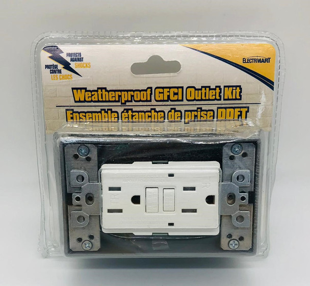 WEATHERPROOF GFCI OUTLET KIT ELECTRIMART 5559 #41250.