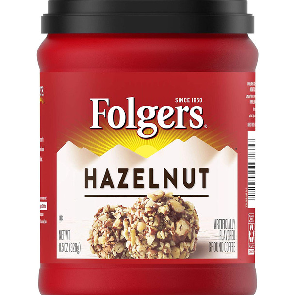 FOLGERS COFFEE HAZELNUT GROUND 11.5oz 326g