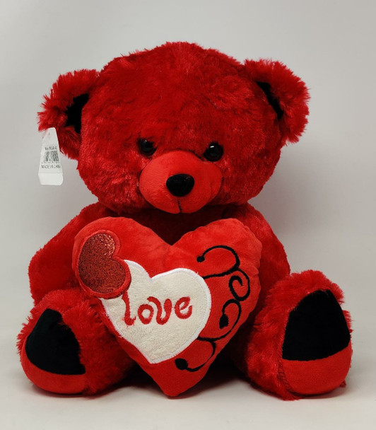 PLUSH TEDDY BEAR-40 RED LOVE