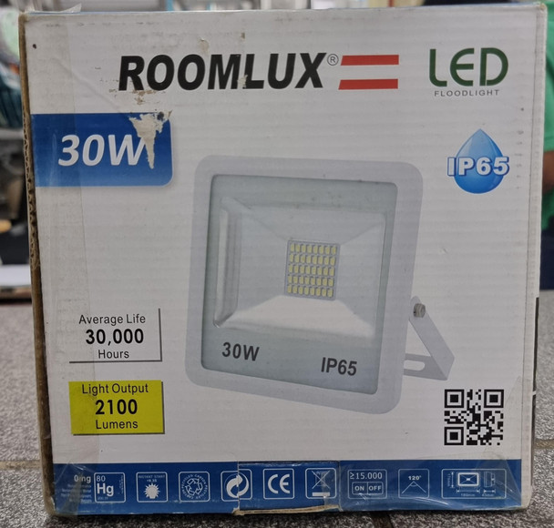 LAMP LED FLOOD 30W ROOMLUX B43770 / B43780 IP65 WHITE 6500K 100-240V