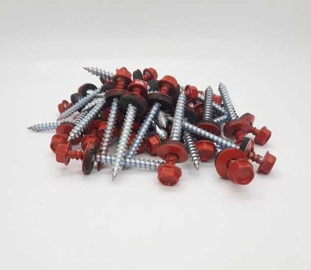 SCREW IND. 2" 10G RED METAL-WOOD AKFLX 150PCS BOX