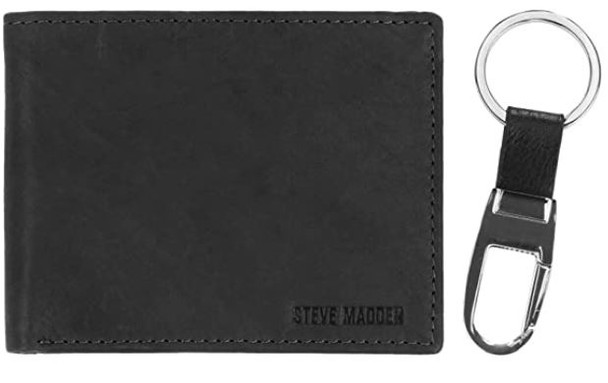 Wallet Men Steve Madden Genuine Leather w/key fob