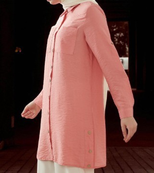 Top Tunic Adjustable waist Pink