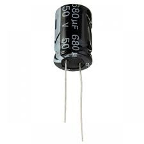 CAPACITOR 50V 680UF D#268