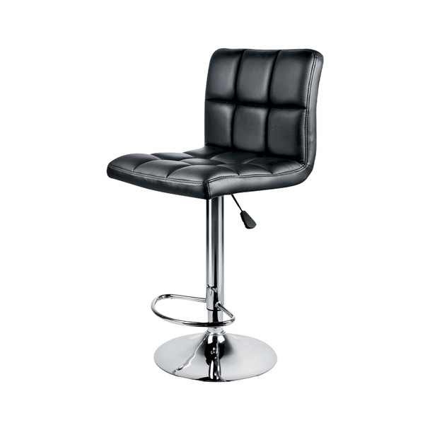 BAR STOOL 6-01514 JESSAR ADJUSTABLE HEIGHT & SWIVEL “FIXER” BLACK