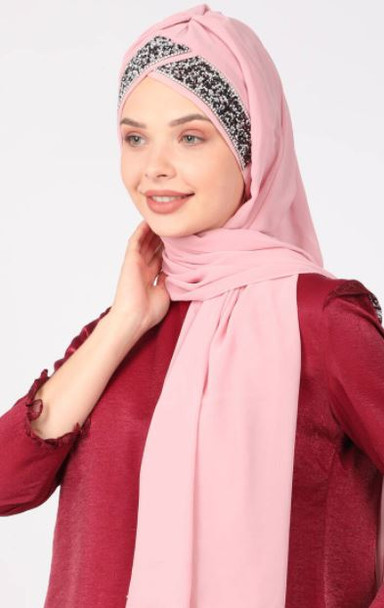 Hijab Scarf Chiffon Stones