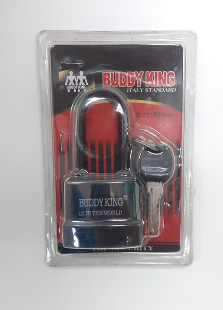 PADLOCK 55MM BUDDY KING/CB LONG SHACKLE WEATHERPROOF