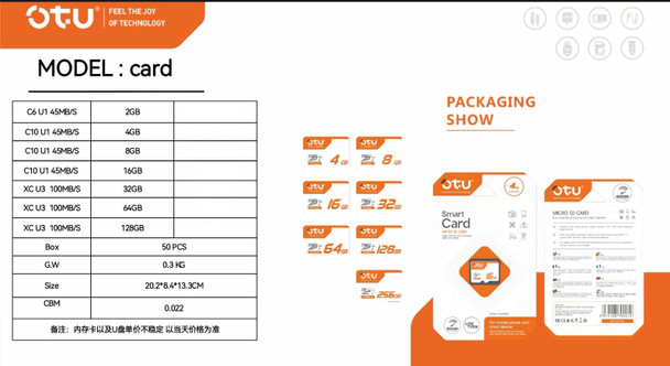 MICRO SD CARD 32GB OTU SMART CARD