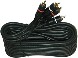 LEAD 2 RCA MALE TO 2 RCA MALE 12' I-SC430-12G WITH REMOTE WIRE COLOR
