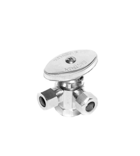 ANGLE VALVE CENTURION 3 WAY 1/2" X 3/8" X 3/8" DAV3812