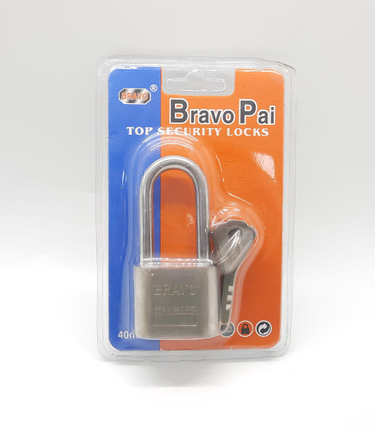 PADLOCK BRAVO PAI 40MM LONG SHACKLE TL-40