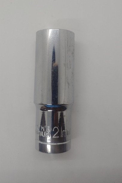 SOCKET LONG 21MM CHROME VANADIUM