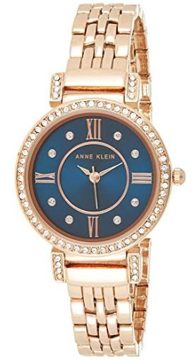 Watch Women Anne Klein Crystal Accented Bracelet 2928NVRG