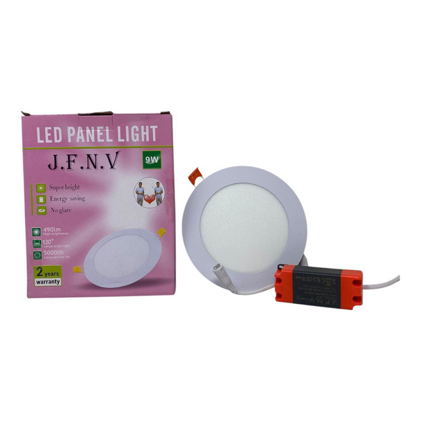 LIGHT LED PANEL 9W J.F.N.V ROUND WHITE 6500K 85-265V
