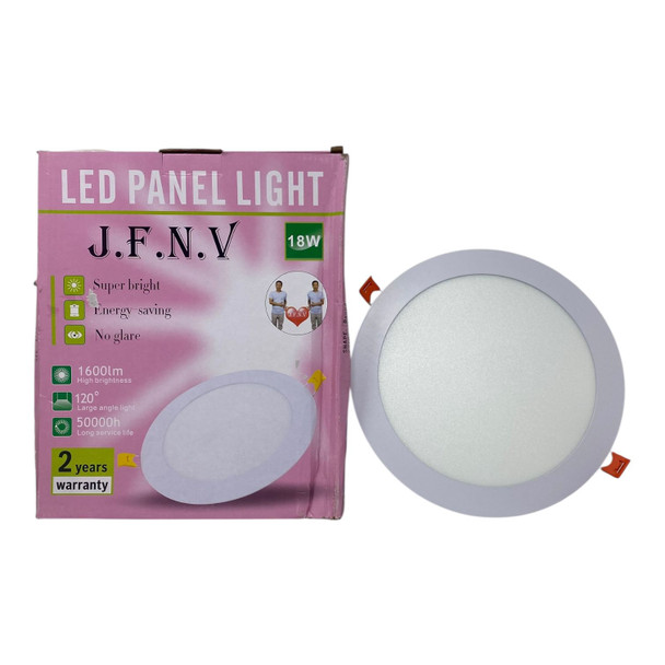 LIGHT LED PANEL 18W J.F.N.V ROUND WHITE 6500K 85-265V