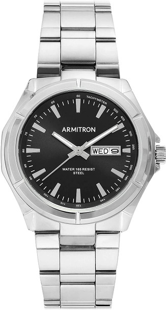 Watch Armitron Men's Bracelet Silver 5405BKSV