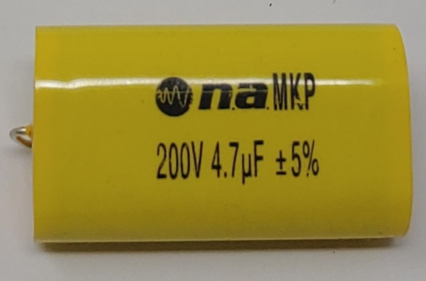 CAPACITOR N.P 200V 4.7UF MYLAR YELLOW YCP-4.7 NIPPON AMERICA